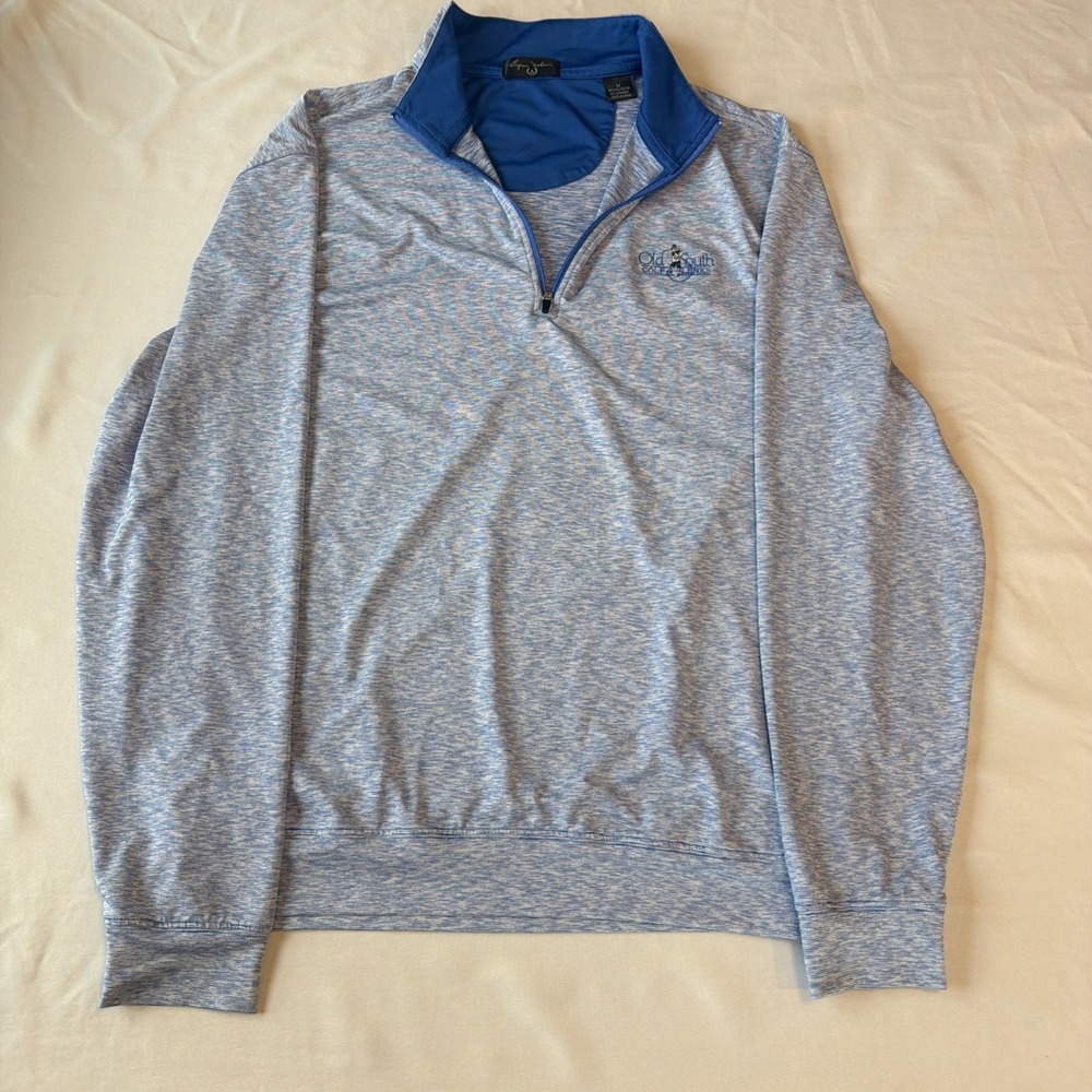 Byron Nelson 1/4‎ Zip Performance Sweater Mens M Golf Pullover Old South Links